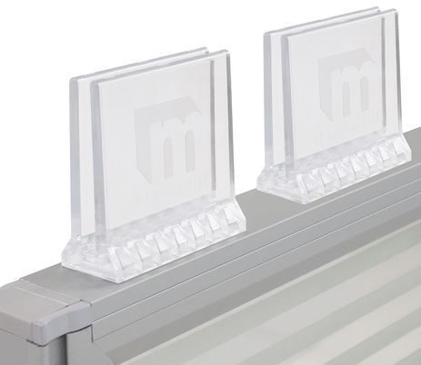Set of 2 Universal Clear Polycarbonate Sneeze Guard Clamps - IN STOCK!