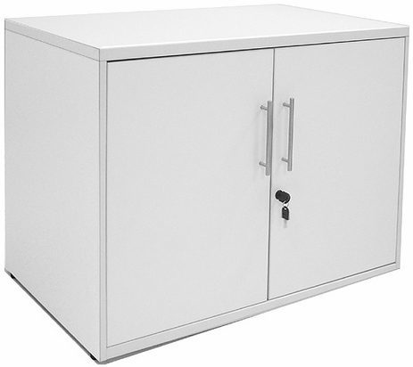 White Two Door Locking Storage Unit