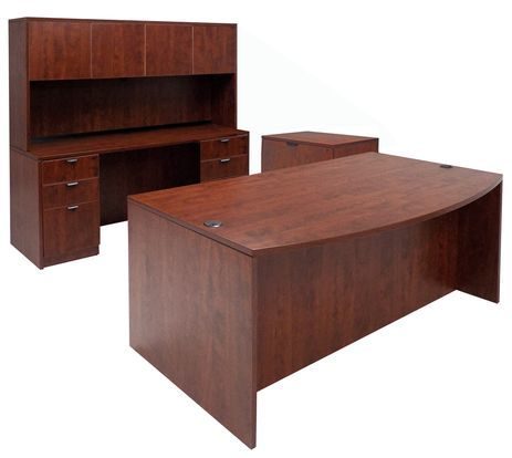 Cherry Laminate Office Furniture by Gibraltar -- 4-Piece Set