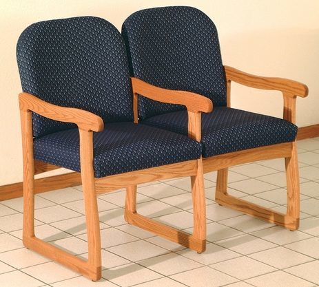 Double Sled Base Chair w/ Arms