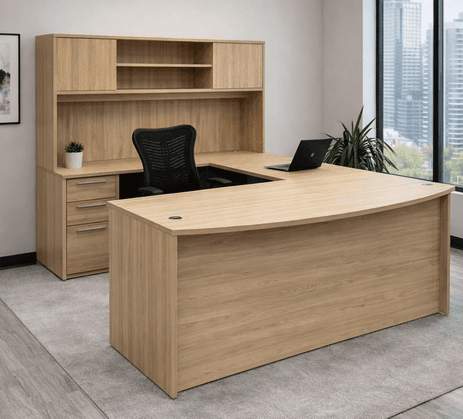Beaumont Conference U-Shaped Workstation w/Hutch - 71