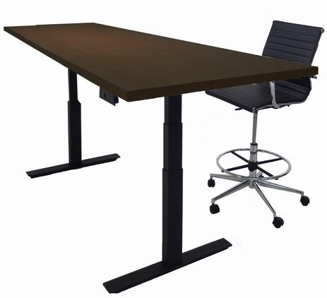 8' x 3' Rectangular Adjustable Electric Lift Conference Table