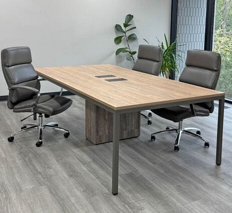 8' Contrasts Rustic Conference Table