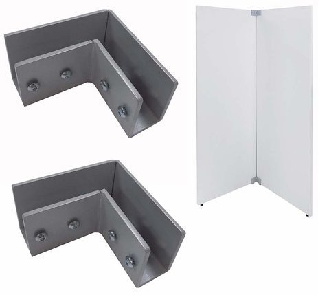 Set of Two L-Shaped Panel Brackets