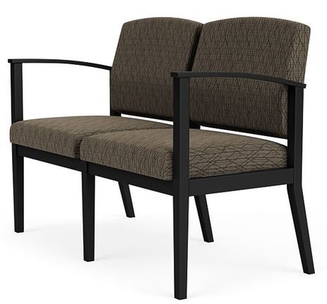 Amherst 2-Seat Loveseat in Upgrade Fabric or  Healthcare Vinyl