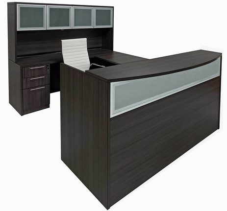 Charcoal U-Shaped Reception Desk