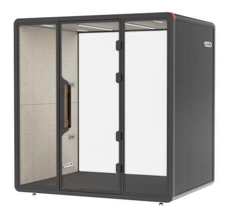 4-Person Meeting/Phone Booth with Noise Reduction and USB