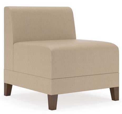 Fremont 500 lbs Armless Guest Chair in Standard Fabric or Vinyl
