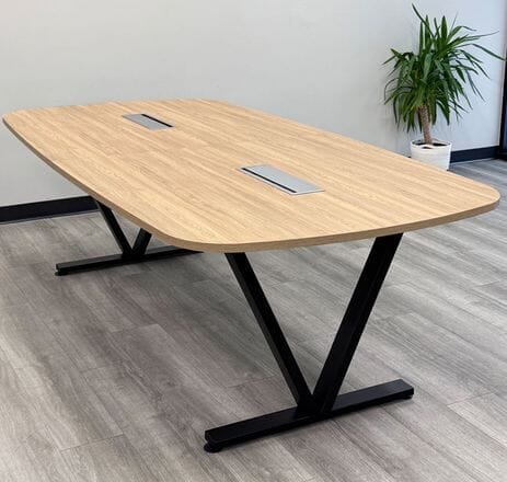 Beaumont Steel V-Leg 8' Conference Table