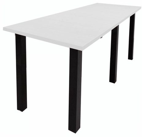 8' x 3' Standing Height Conference Table w/Square Post Legs