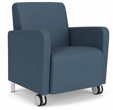 Ravenna Guest Chair w/ Casters in Standard Fabric or Vinyl