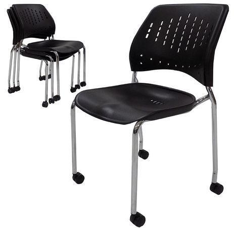 300 lb. Capacity Mobile Stacking Guest Chair