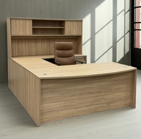 Beaumont Conference U-Shaped Workstation w/Hutch - 71