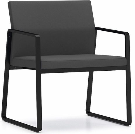 Gansett Oversized 400 lb. Cap. Guest Chair in Upgrade Fabric/Healthcare Vinyl