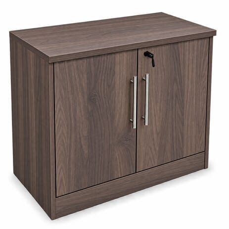Columbia Walnut 2-Door Locking Storage Cabinet