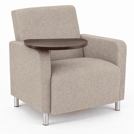 Ravenna Guest Chair w/ Swivel Tablet in Upgrade Fabric or Healthcare Vinyl