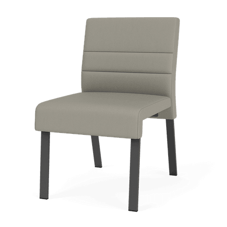 Waterfall 400 lb. Capacity Armless Guest Chair in Upgrade Fabric/Healthcare Vinyl