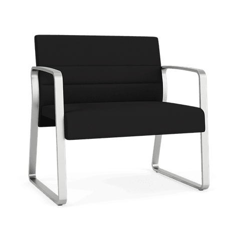 Waterfall 750 lb. Capacity Bariatric Sled Base Guest Chair in Standard Fabric/Vinyl