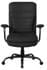 400 Lbs. Capacity Black Polyurethane Big & Tall Executive Chair