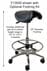 Healthcare 300 Lbs. Capacity Saddle Seat Stool  - 22