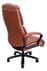 400 lbs. Cap. Cowhide Leather Executive Chair with Diamond Stitching in Terra Cotta Brown