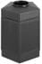 Black Polyethylene  45 Gallon Trash Receptacle