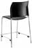 Black Vinyl Padded Stackable Cafe Stool - 24