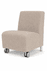 Ravenna Armless Guest Chair w/ Casters in Upgrade Fabric or Healthcare Vinyl
