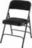 Triple Brace Fabric Padded Steel Folding Chair - 300 lb Capacity