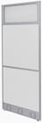 Washable White Laminate Single Raceway Panel w/Glass Window - 24&quotW x 67&quotH - See Other Sizes