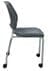 Gray 300 lb. Capacity Padded Mobile Stacking Classroom Chair