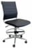 Padded Modern Classic Armless Leather Mid Back Stool w/ 23