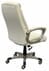 300-Lbs. Capacity High Back Cream Leather Conference Chair