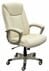 8' Mocha Oval Racetrack Table w/6 Heavy Duty Cream Leather Chairs - Conference Set