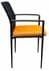 Mesh Stacking Chair in Black Back with Orange Seat - FREE With $1,000.00 Purchase!