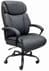 400 Lbs. Capacity Genuine Cowhide Leather Executive Chair in Black - FREE with $10,000.00