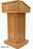 Solid Oak Counselor Lectern