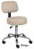 Vinyl Doctor's Stool w/Backrest & 21