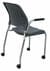 300 Lb. Capacity Gray Padded Mobile Stacking Classroom Chair w/Armrests