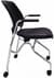 300-Pound Capacity Padded Flip Seat Nesting Chair w/ Armrests
