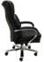 500 Lbs. Capacity Executive Black Leather Big & Tall Chair with Herringbone Stitching