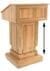 Counselor Power Lift Height Adjustable Solid Wood Lectern