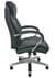 Professional 500 lbs. Capacity Black Leather Desk & Conference Chair w/ 24