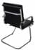 Black Leather Soft Pad  Guest Chair