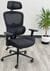 LineaForm Black Ergonomic Mesh Chair with Molded Foam Seat