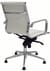 Modern Classic Leather Swivel Guest Chair on Glides