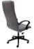 Set of 2 High Back Conference Room Chairs in Faux Leather in Gray