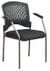 Titanium Finish Stackable Visitors Chair with Arms