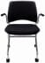300-Pound Capacity Padded Flip Seat Nesting Chair w/ Armrests