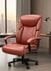 400 lbs. Cap. Cowhide Leather Executive Chair with Diamond Stitching in Terra Cotta Brown